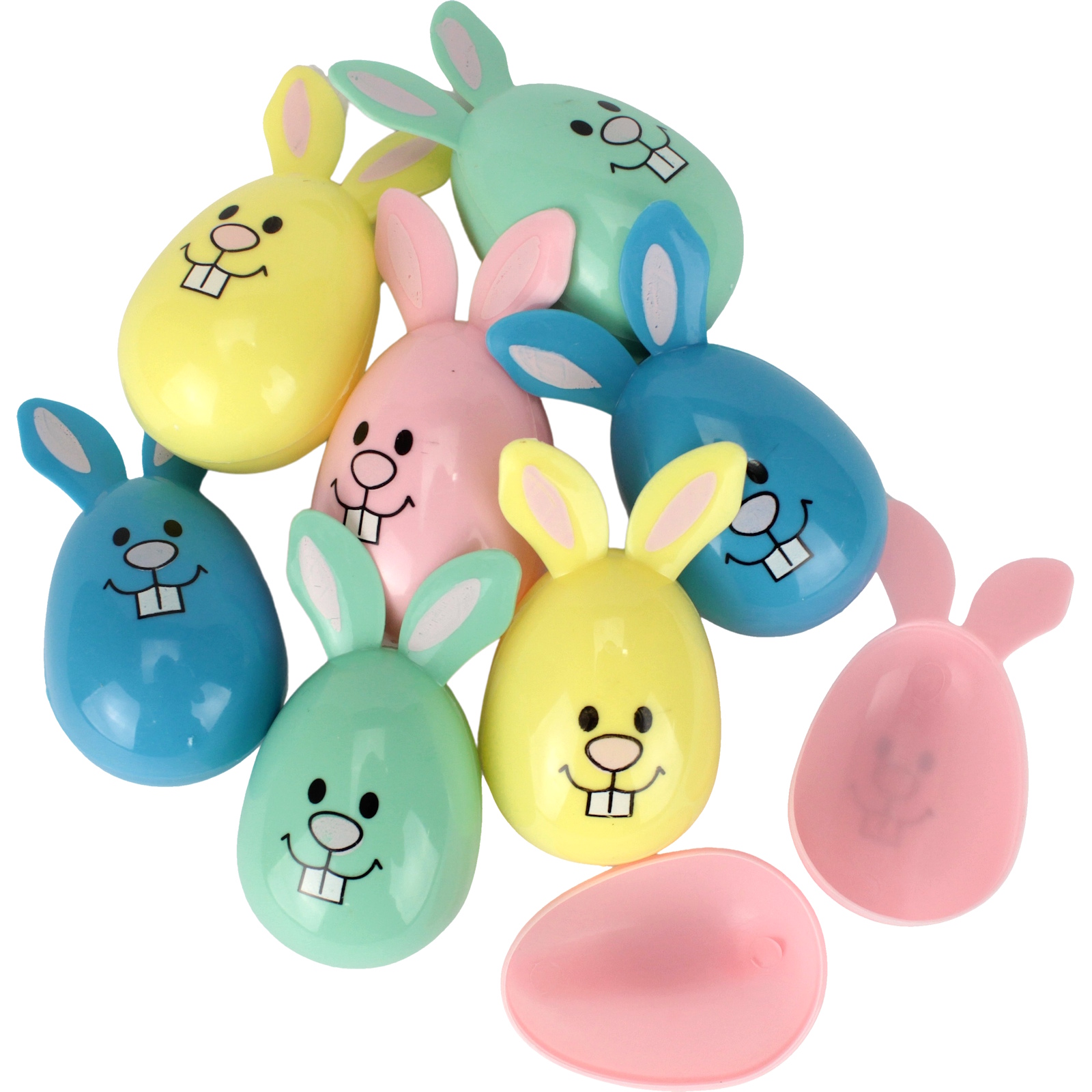 Fillable Easter Bunny Eggs 6cm (Pack of 8) 