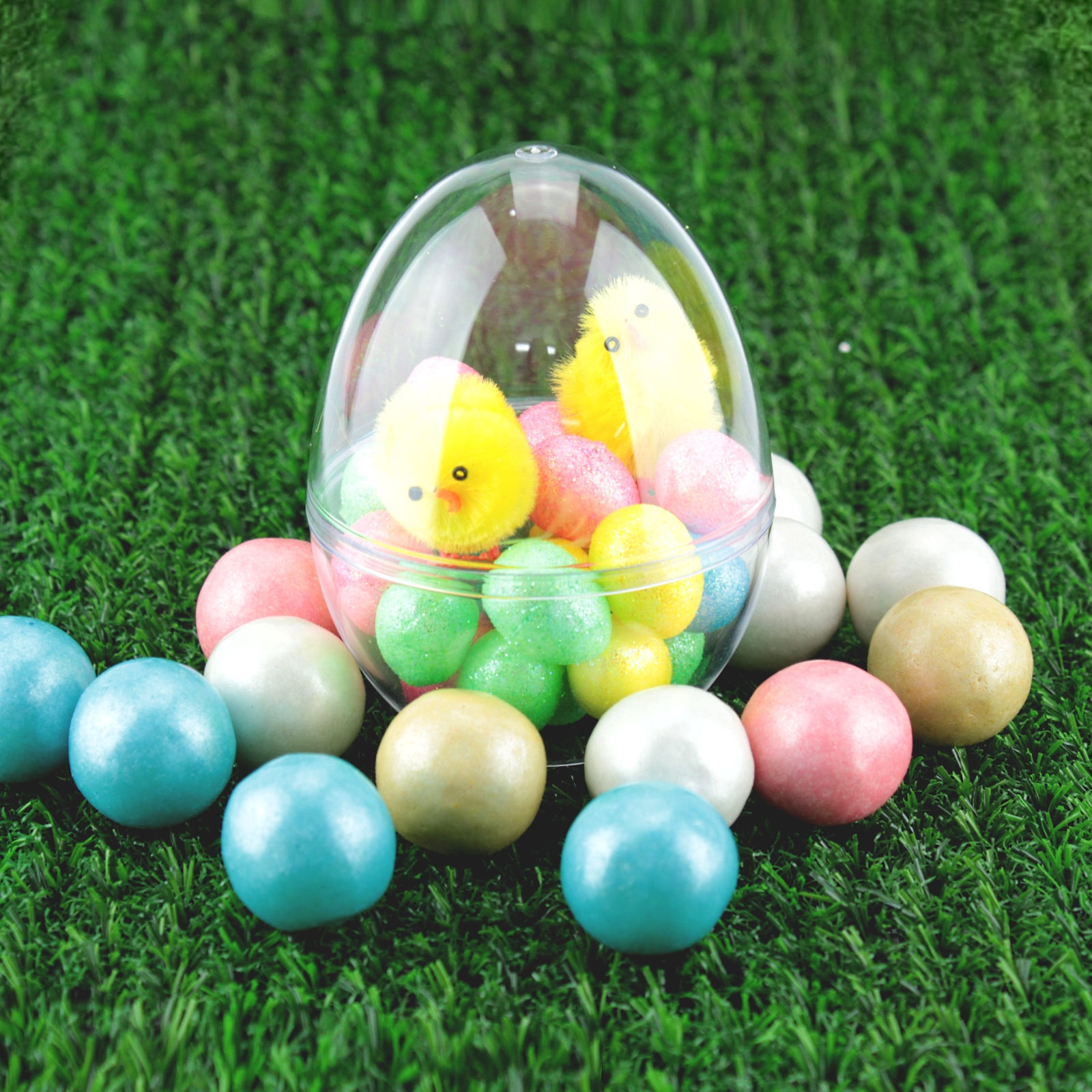 Clear Plastic Fillable Egg 9cm Easter Occasion & Event Party Supplies Discount Party