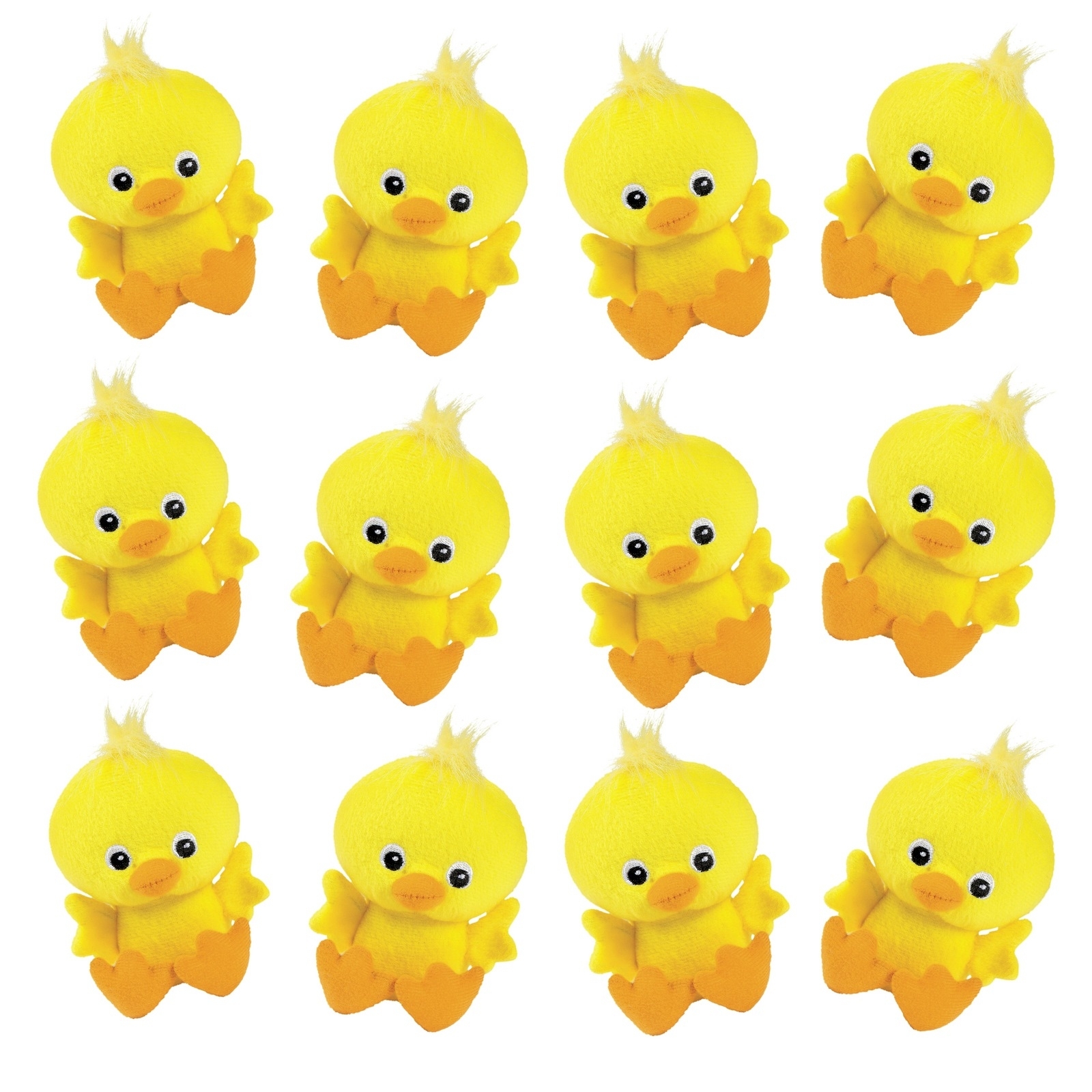 Plush Big Head Chicks (Pack of 12)