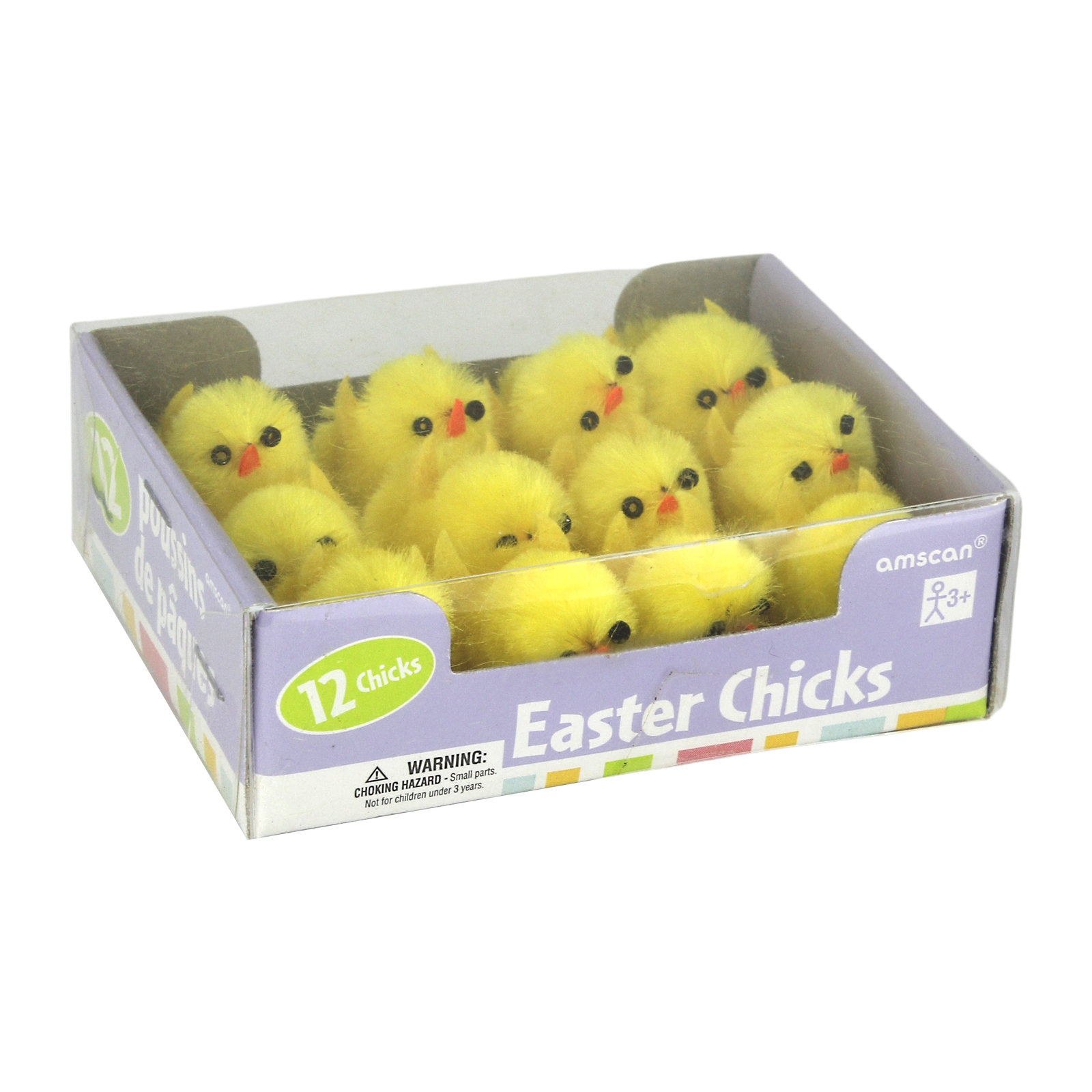 Mini Yellow Fluffy Easter Chicks 2cm (Pack of 12)