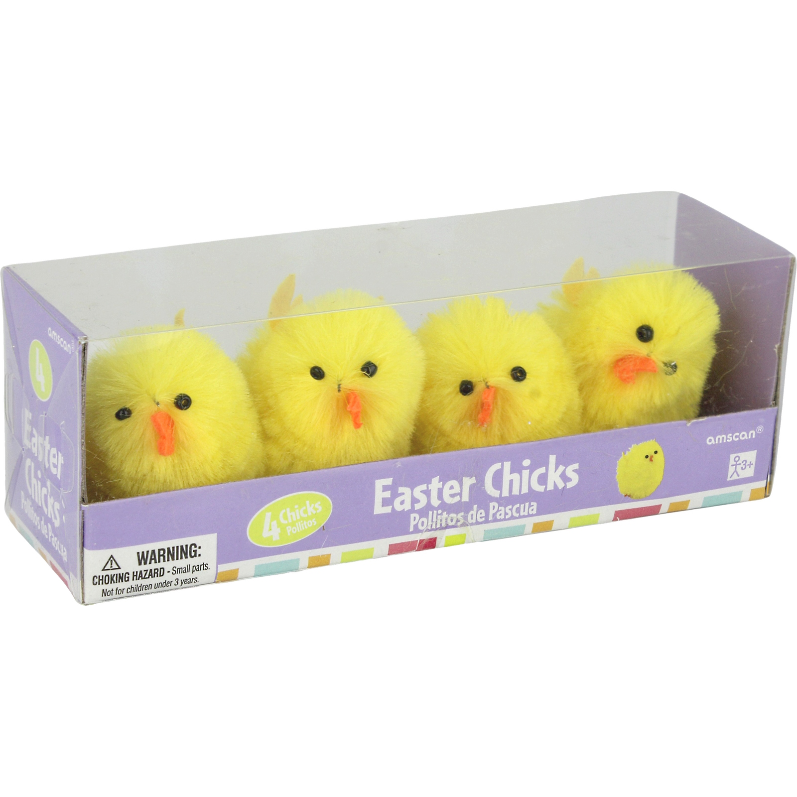 Yellow Fluffy Easter Chicks 5cm (Pack of 4)