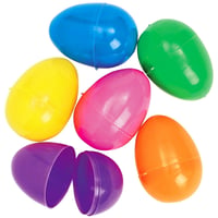 Metallic Gold Plastic Easter Eggs - 6 Pack, Fillable For Candy & Treats (E12)