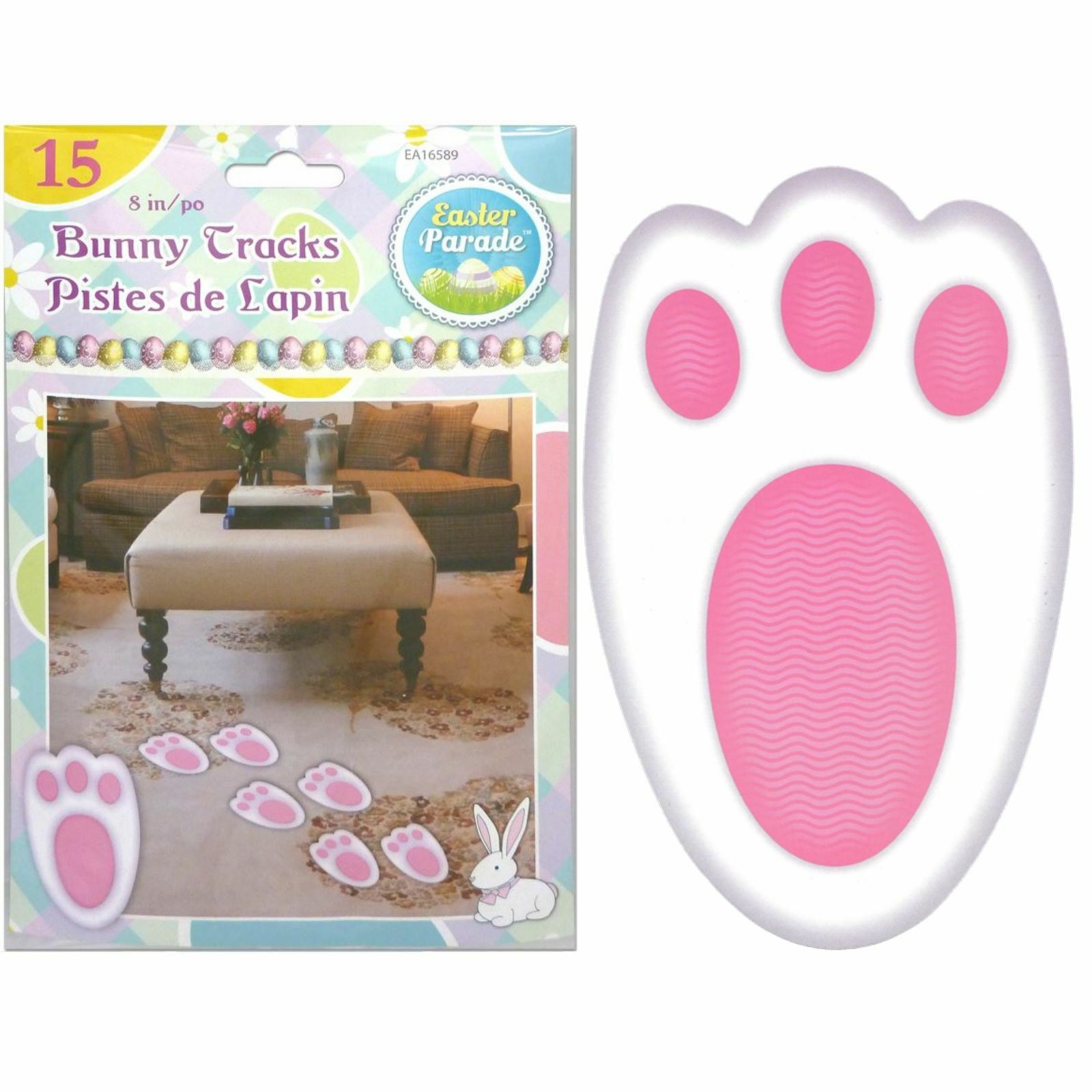 Easter Bunny Footprints (Pack of 15)