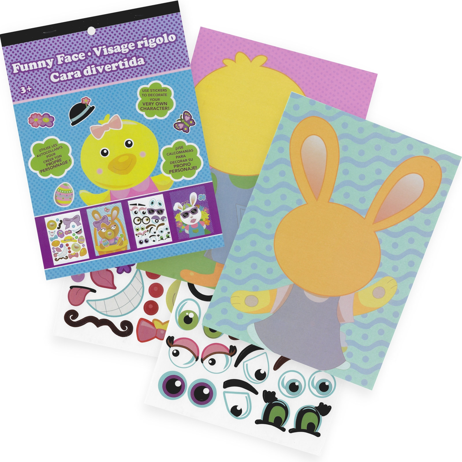 Easter Funny Face Sticker Book