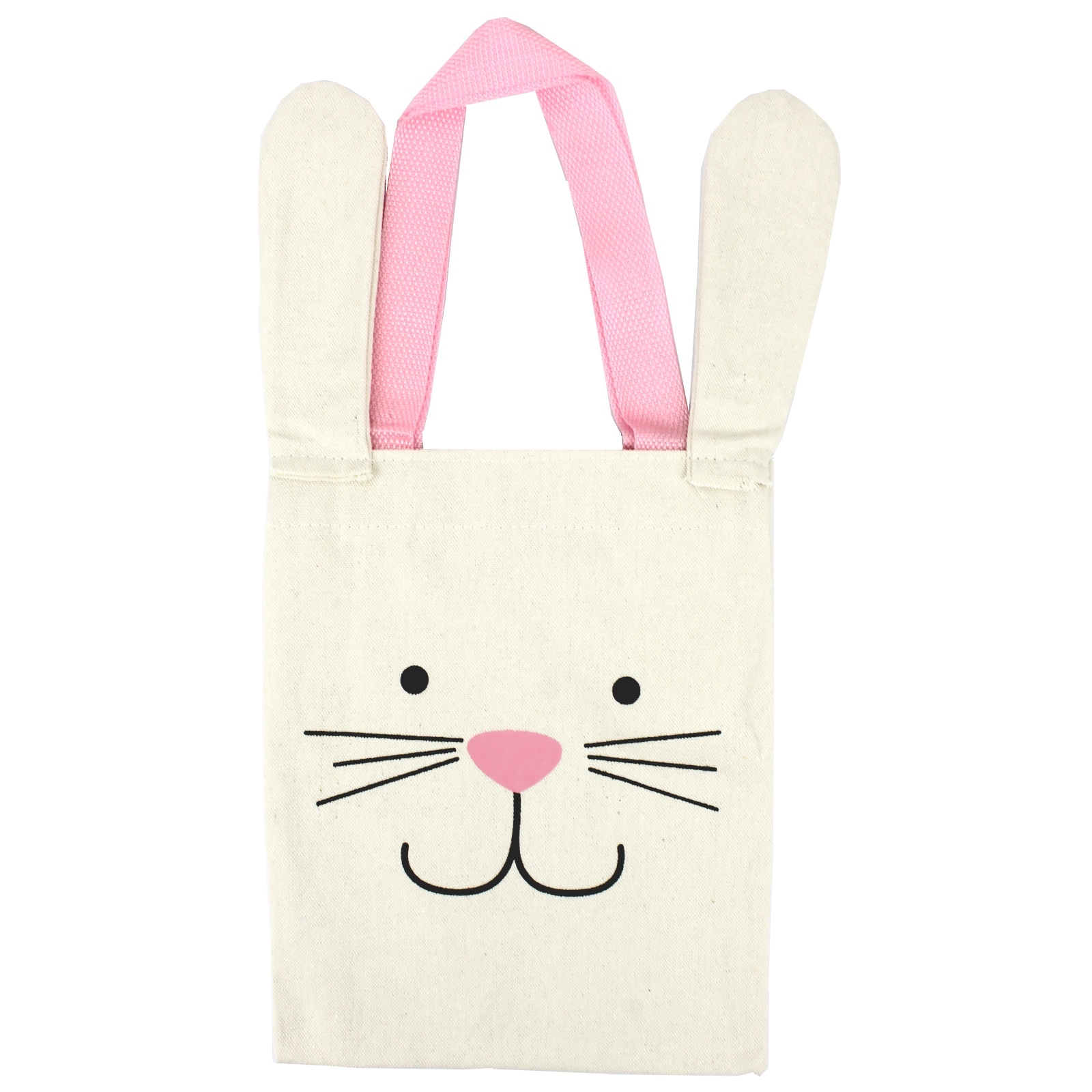 Bunny Face Canvas Tote Bag