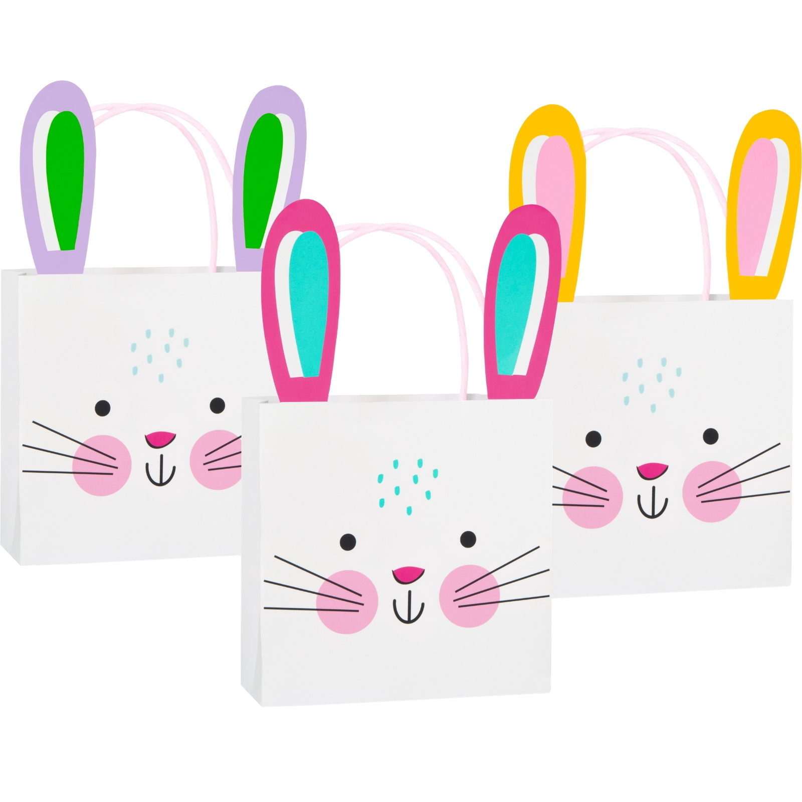 Bunny Ear Paper Favour Bags 12.5cm (Pack of 3)