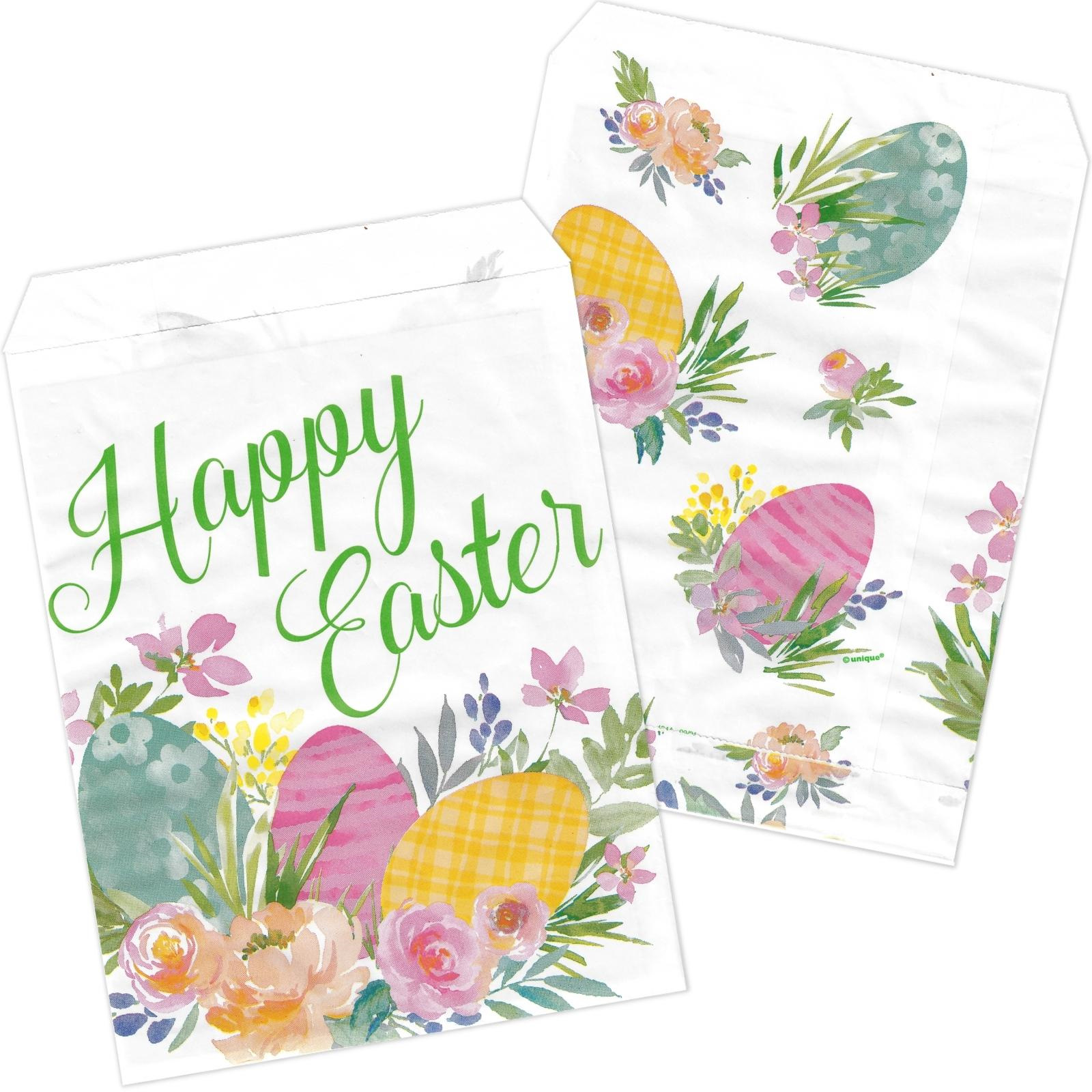 Watercolour Pastel Easter Paper Lolly / Treat Bags (Pack of 8)