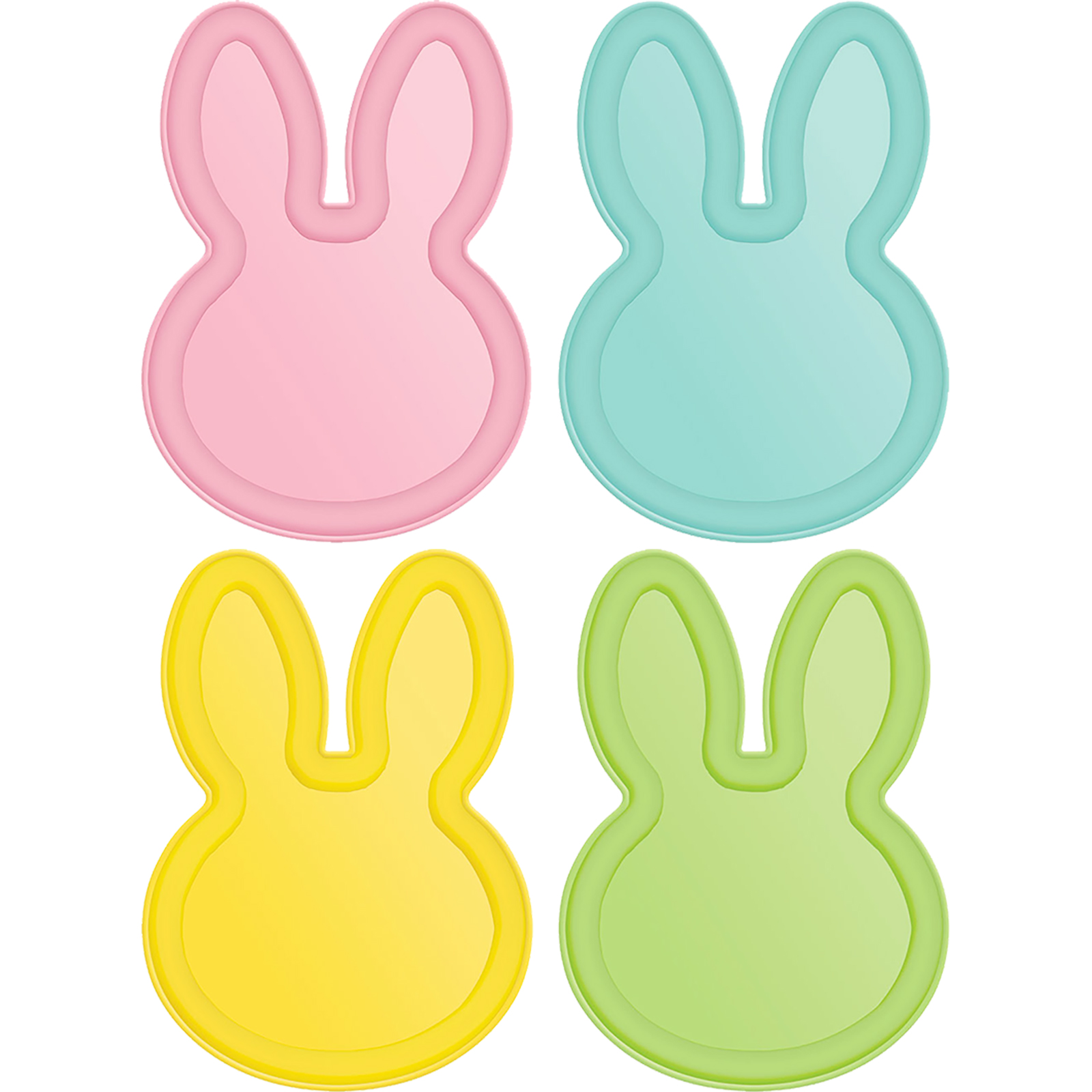 Easter Bunny Shaped Melamine Plates