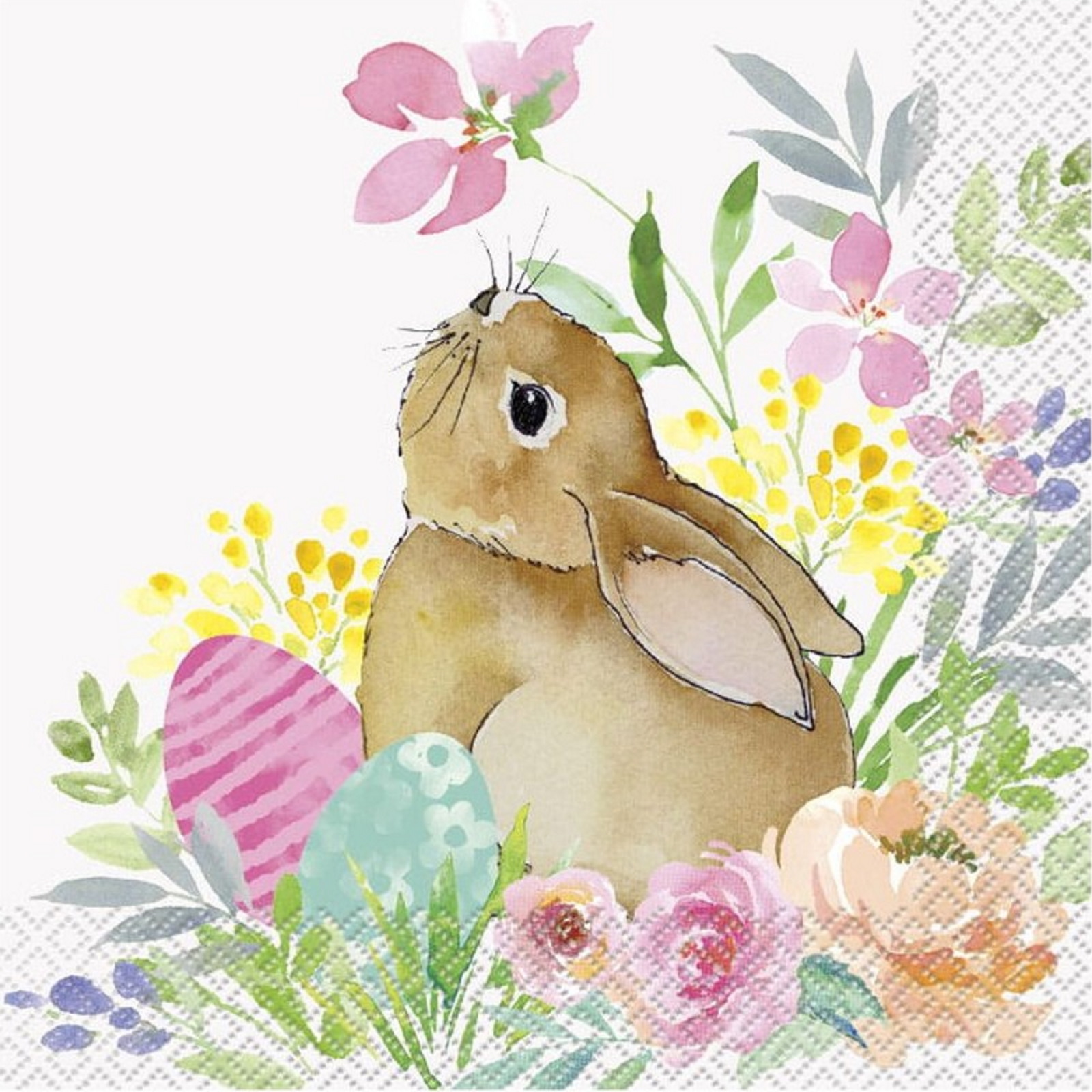 Watercolour Pastel Easter Large Napkins / Serviettes (Pack of 16)