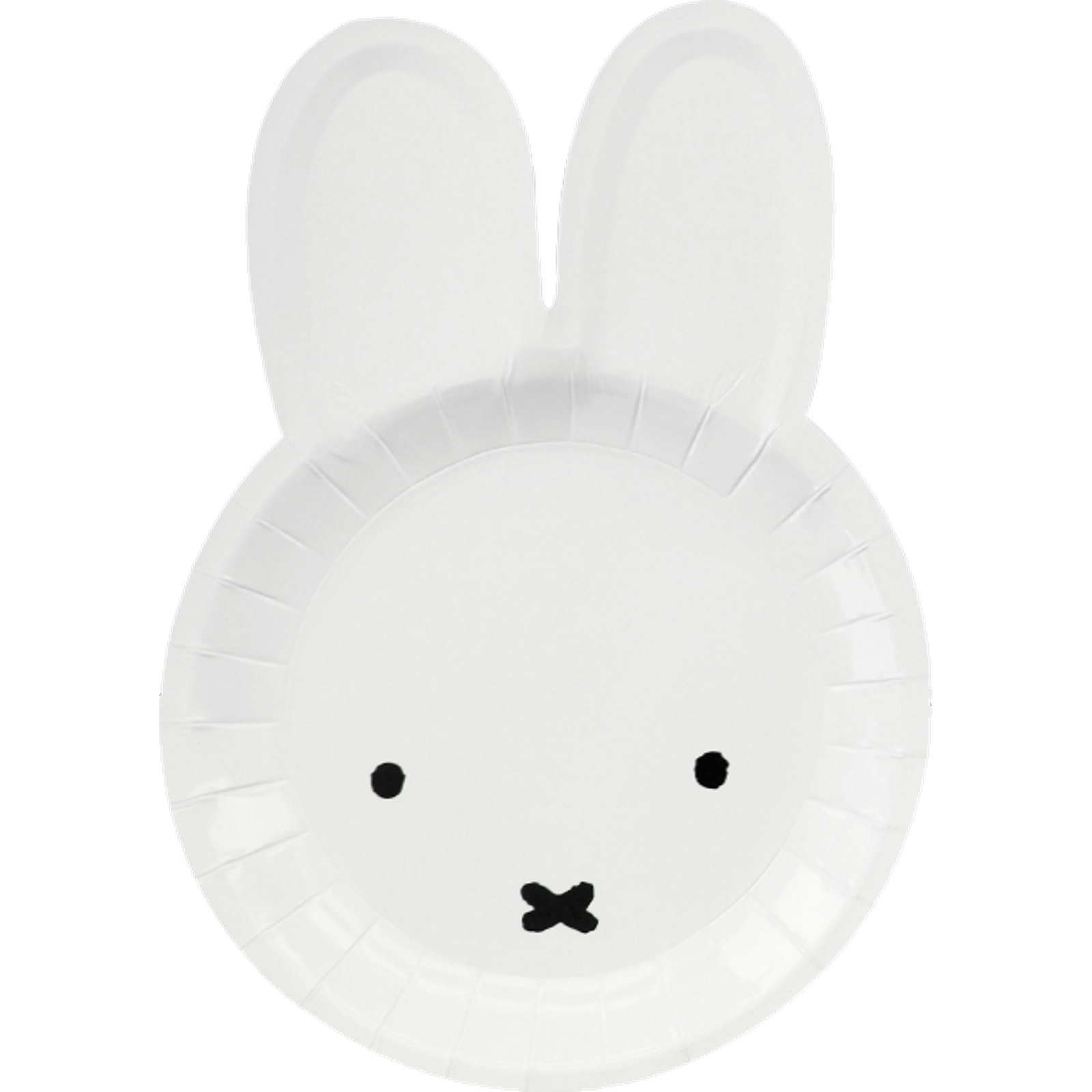 White Bunny Small Paper Plates (Pack of 8)