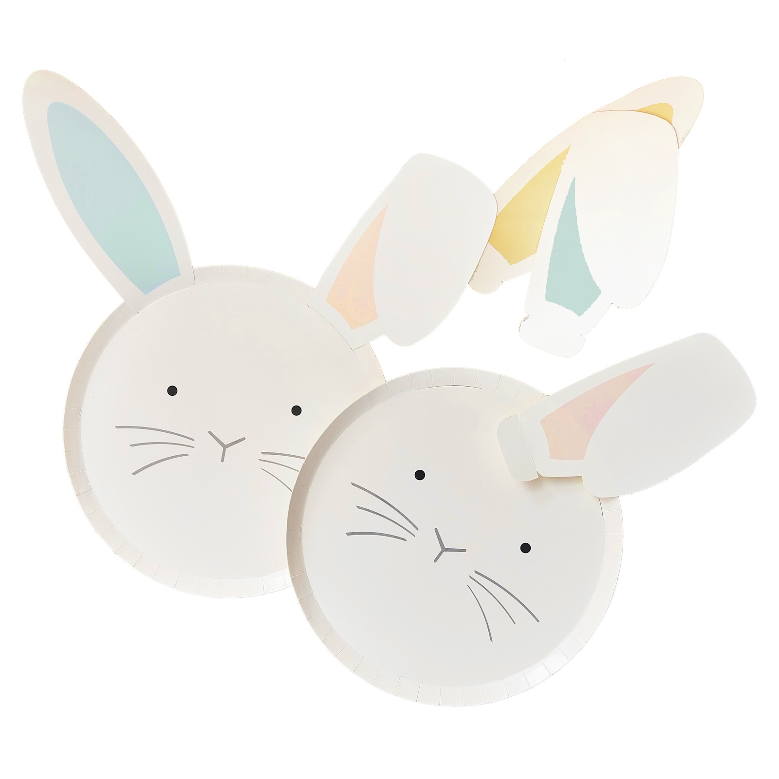 Eggciting Easter Bunny Large Paper Plates (Pack of 8)