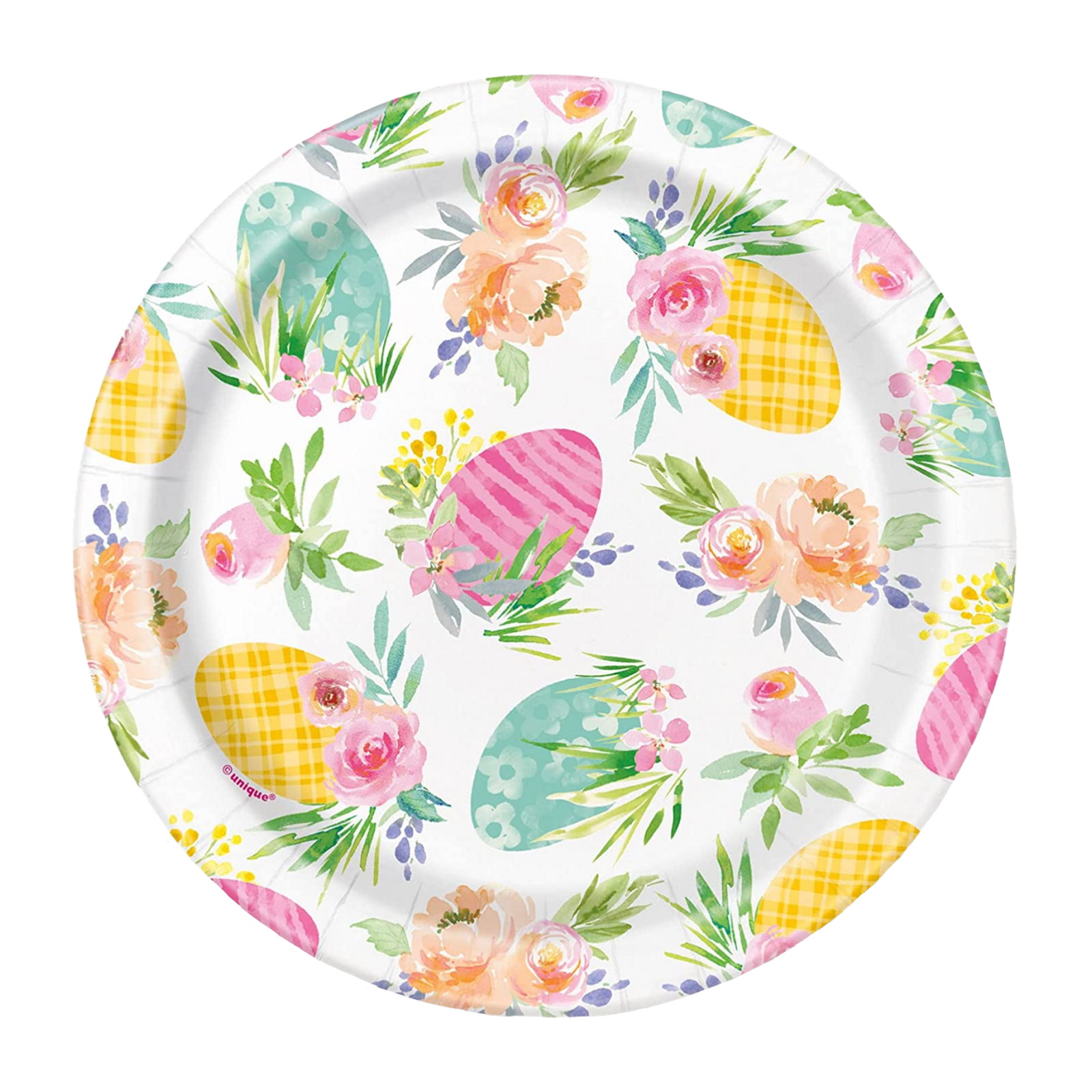 Watercolour Pastel Easter Small Paper Plates (Pack of 8)