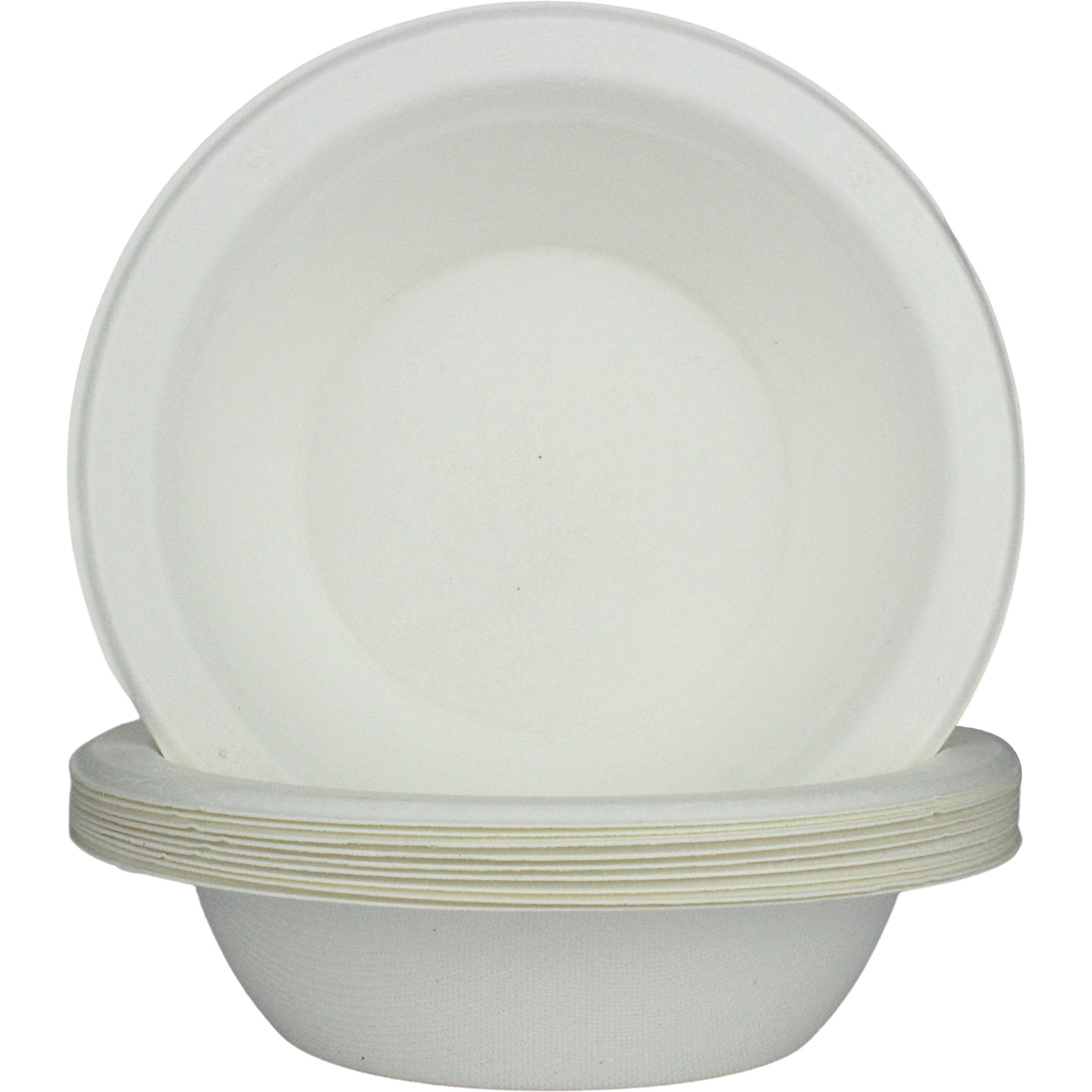 White Sugar Cane Bowls 16cm (Pack of 10)