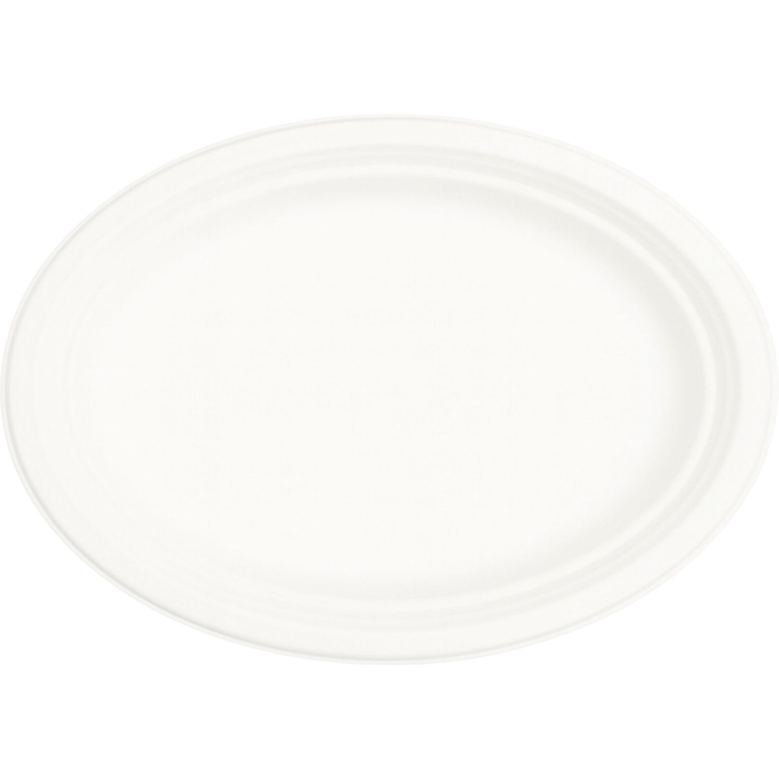 White Sugar Cane Large Oval Plates (Pack of 50)