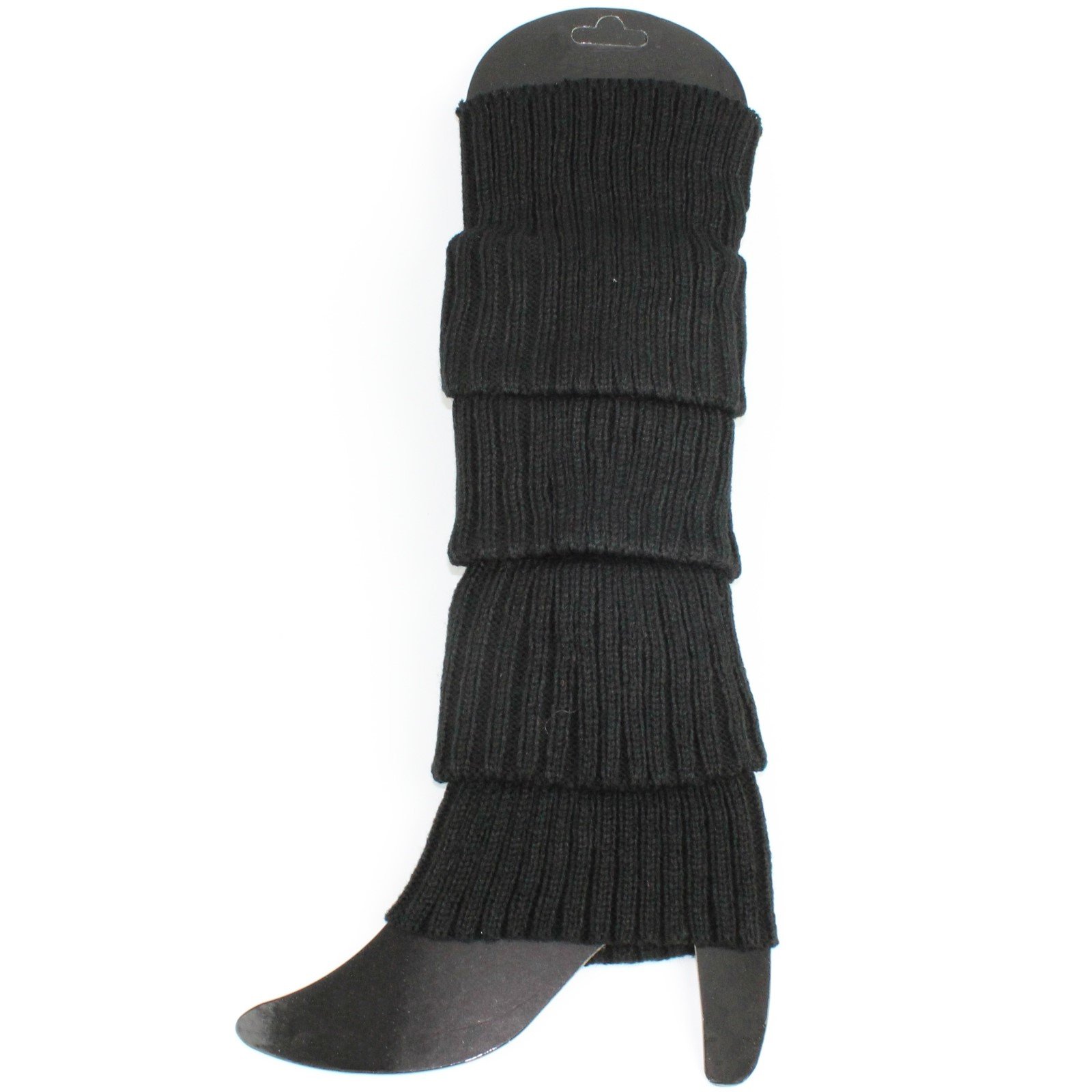 Black Knitted Leg Warmers