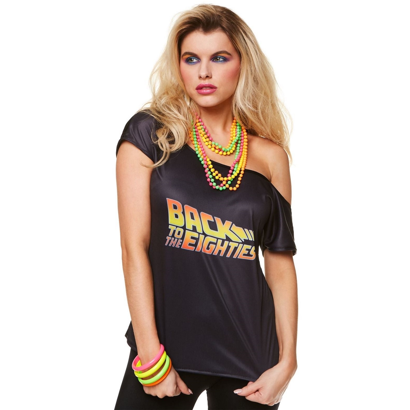 Back to the Eighties Ladies T-Shirt Large