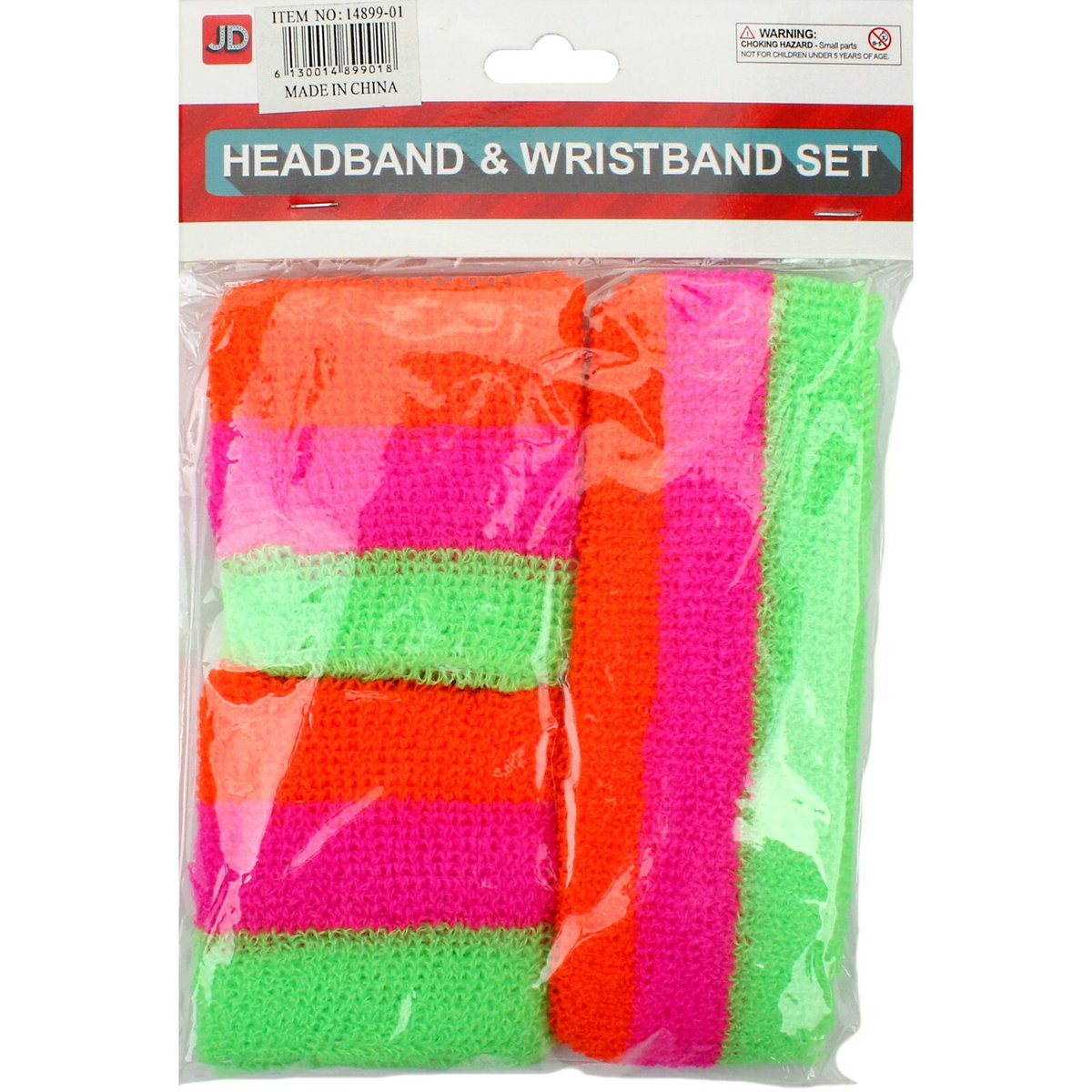36-Piece Striped Sweatband Set: 12 Sweat-Absorbing Headbands And 24