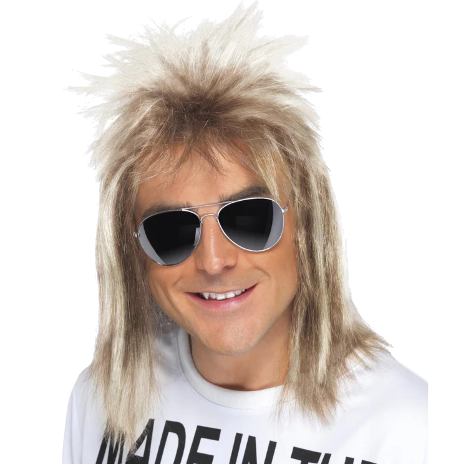 Mullet Wig Blonde 80s Costume Hair