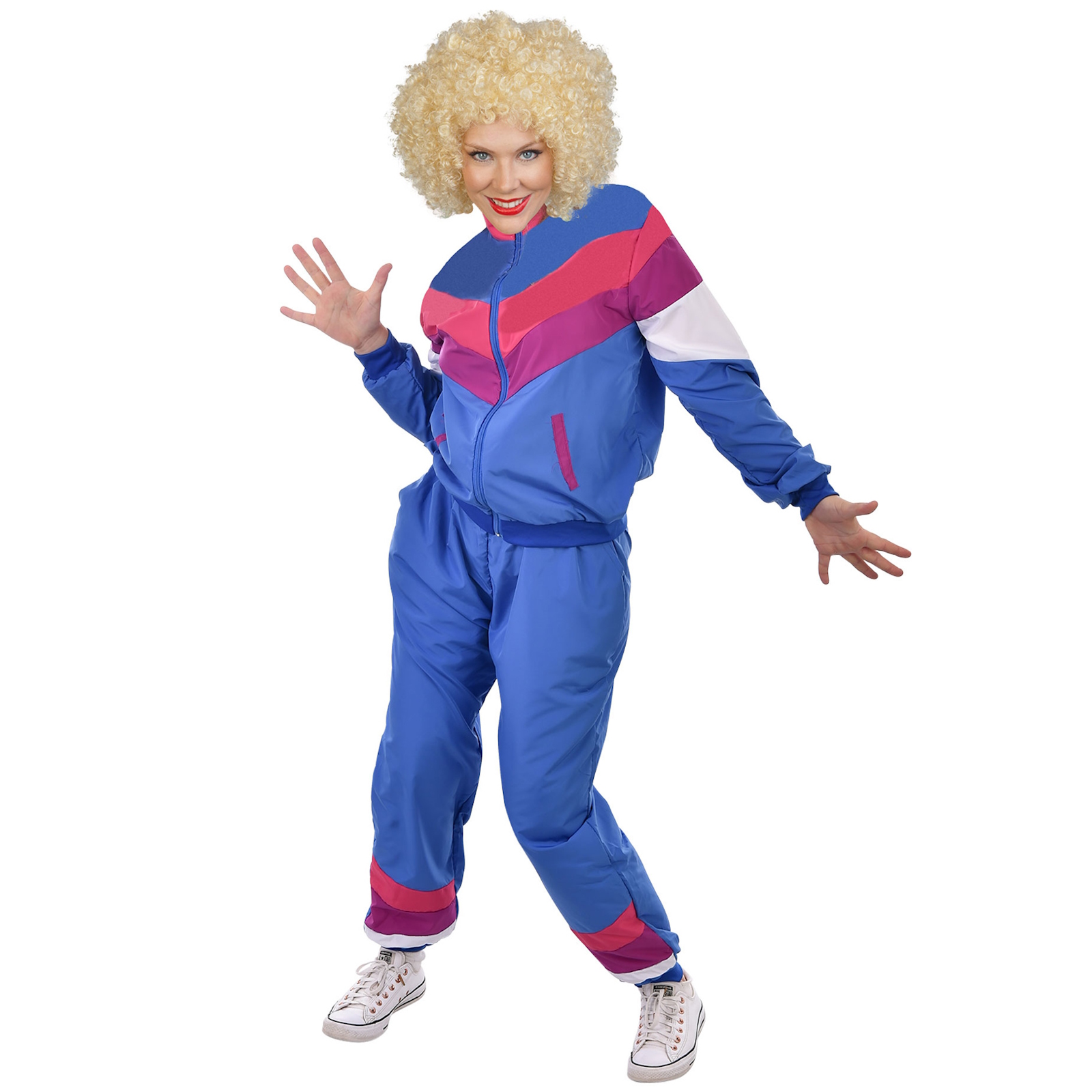 Women's 80s Tracksuit Costume 8-10