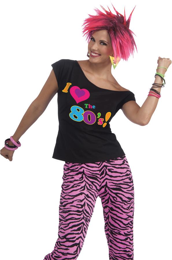 I Love The 80's Shirt Adult Costume