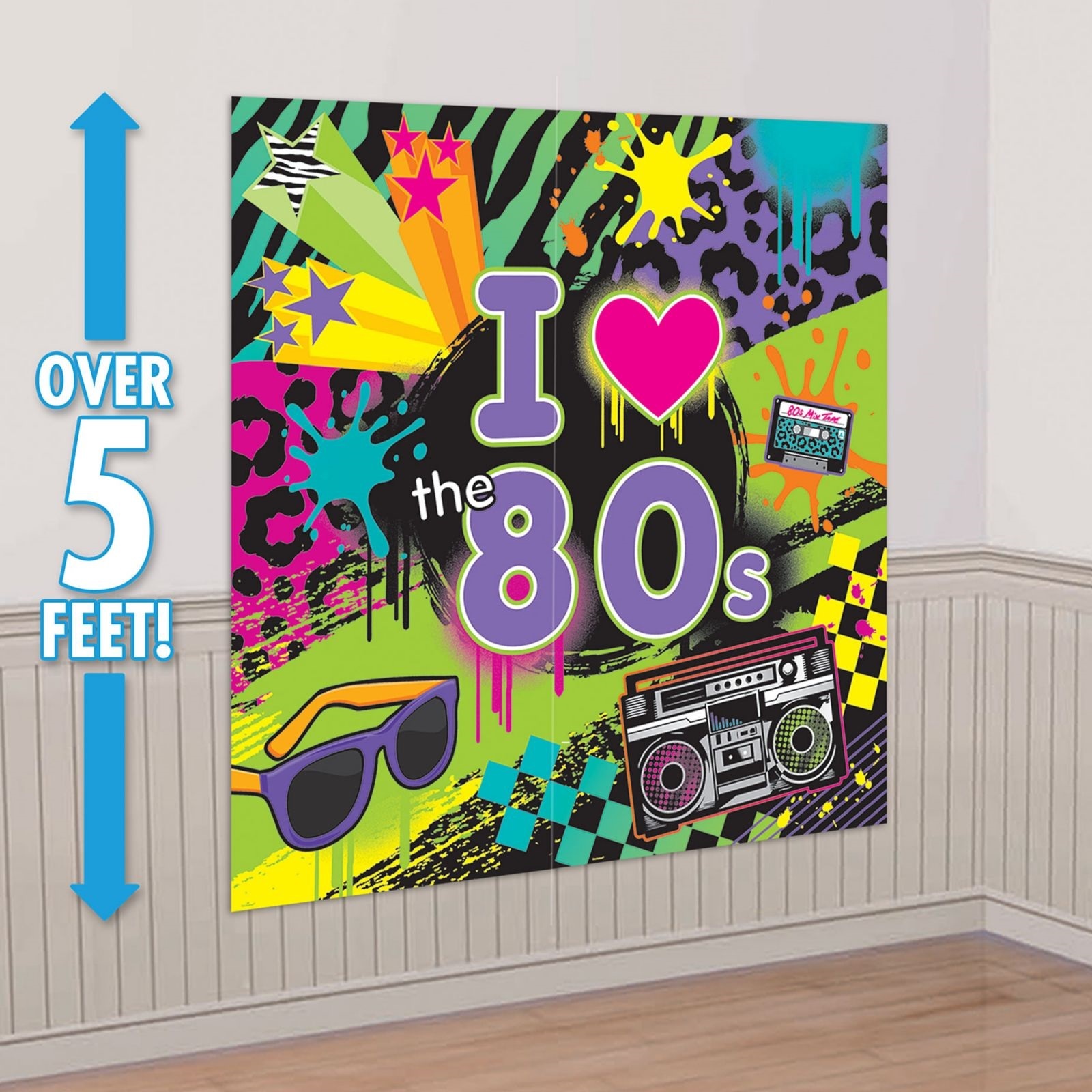 Totally 80's Wall Decorating Kit