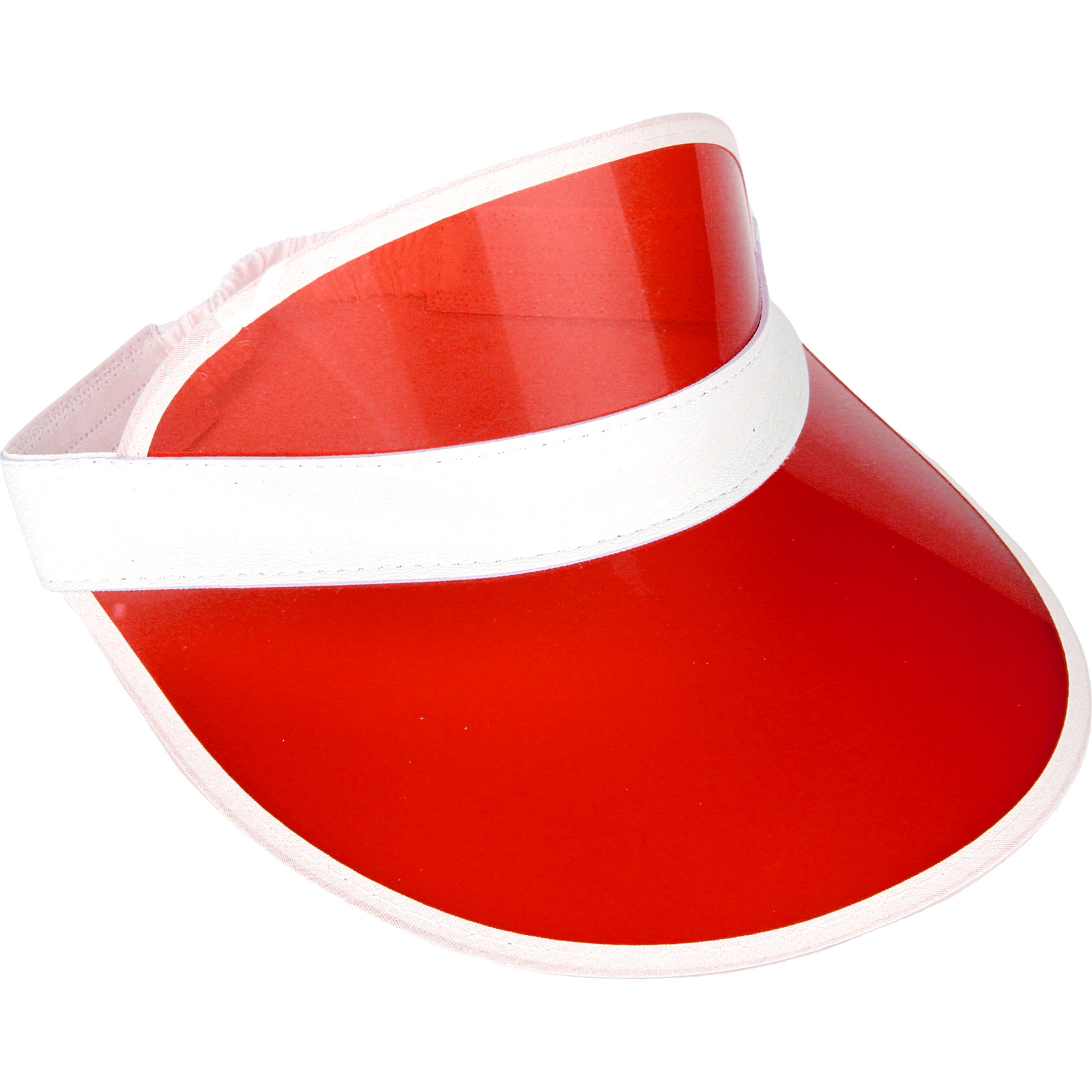 80's Red And White Rim Visor