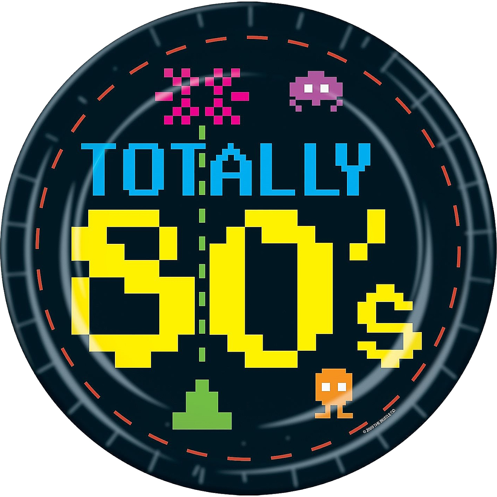 Totally 80's Large Paper Plates (Pack of 8) 