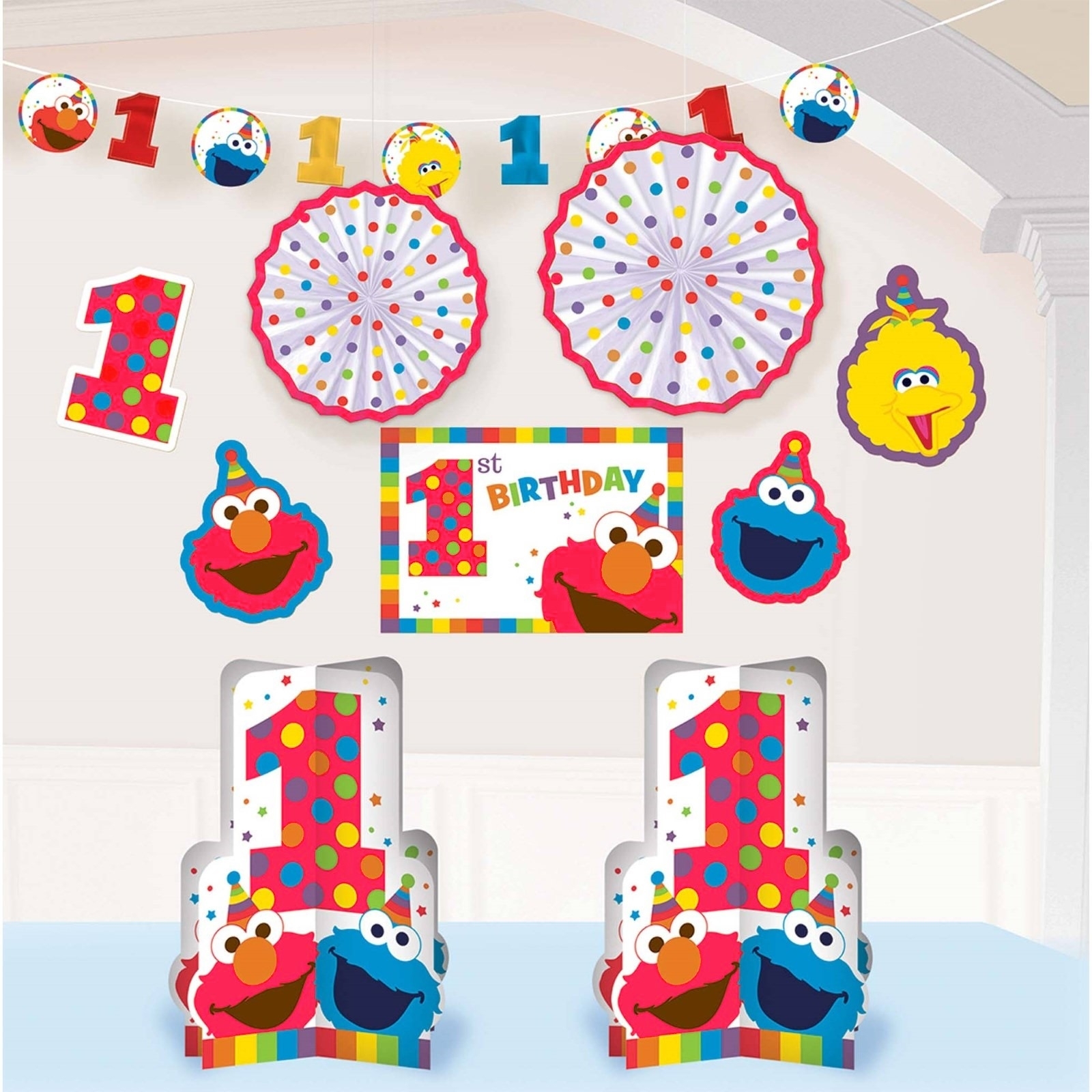 Elmo Turns One Room Decorating Kit