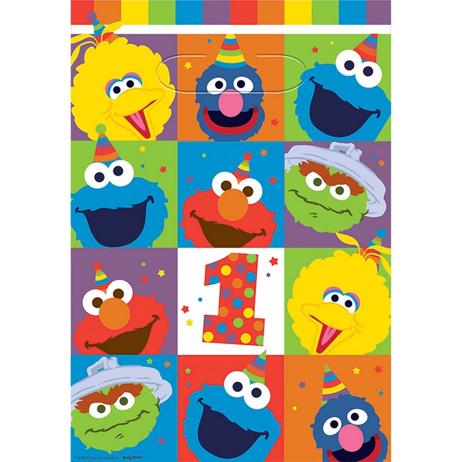 Elmo Turns One Lolly/Treat Bags (Pack of 8)