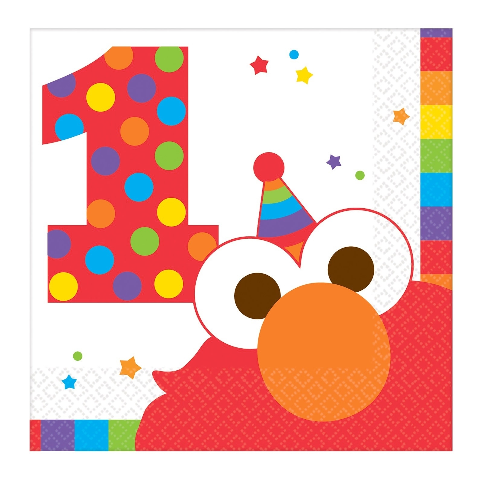 Elmo Turns One Small Napkins / Serviettes (Pack of 16)