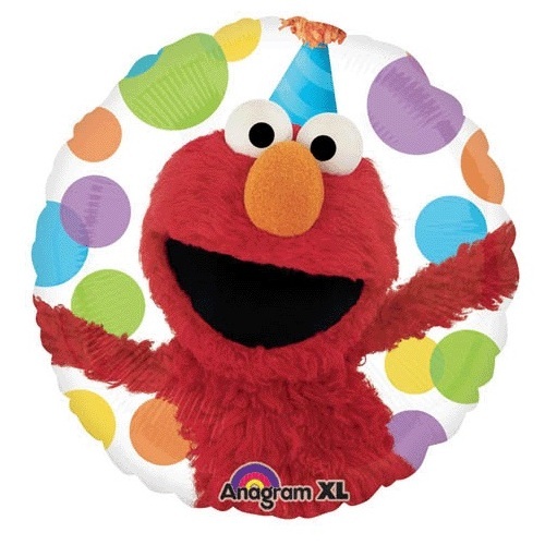 Elmo Polka Dots Helium Balloon