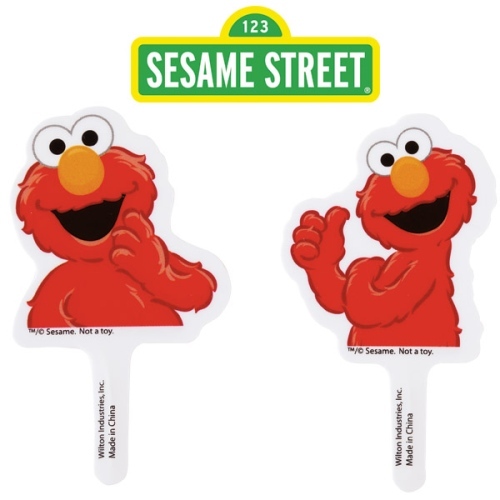 Elmo Cupcake Picks Fun Pix (Pack of 12)