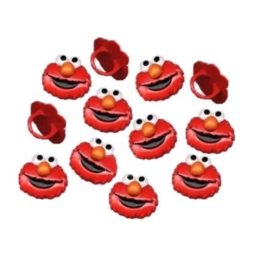 Elmo Cupcake Rings (Pack of 12)