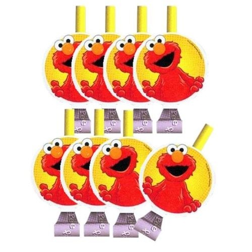 Elmo Party Blowers (Pack of 8)