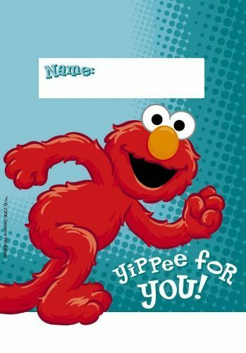 Elmo Lolly/Treat Bags (Pack of 8)