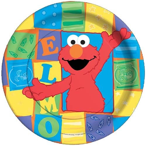 Elmo Loves You Large Paper Plates (Pack of 8)
