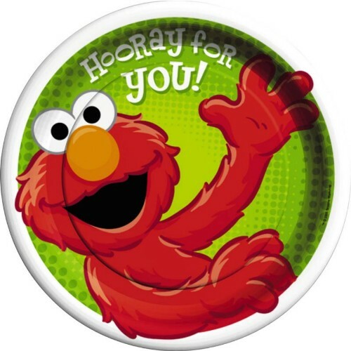 Elmo Large Paper Plates (Pack of 8)
