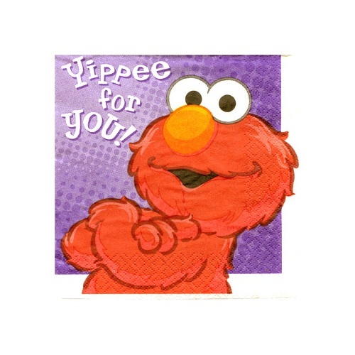 Elmo Small Napkins / Serviettes (Pack of 16)