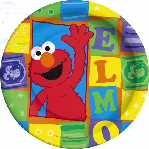 Elmo Loves You Small Paper Plates (Pack of 8)