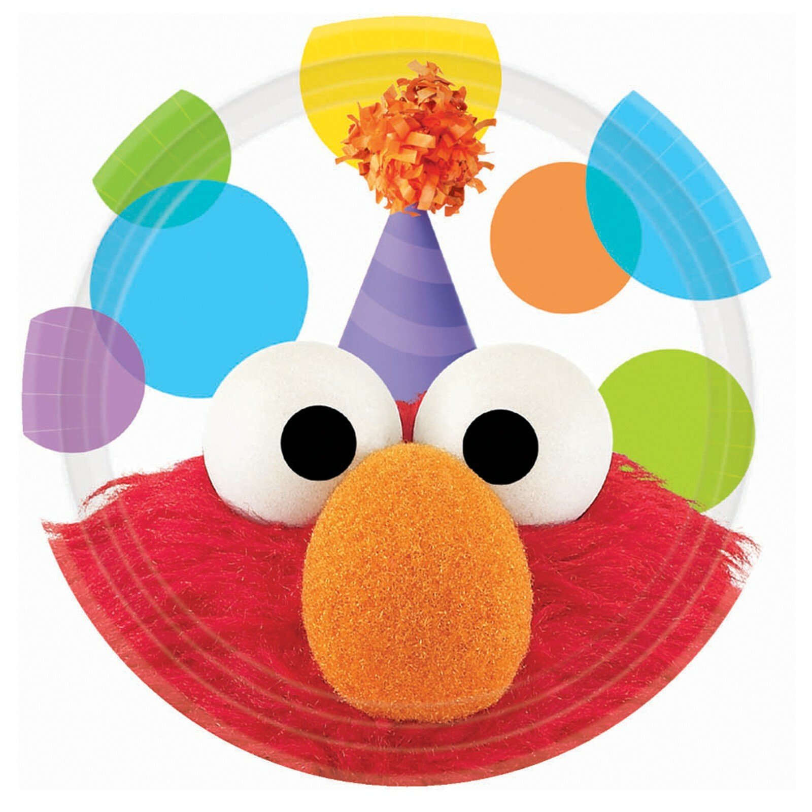 Elmo's Party Small Paper Plates (Pack of 8)