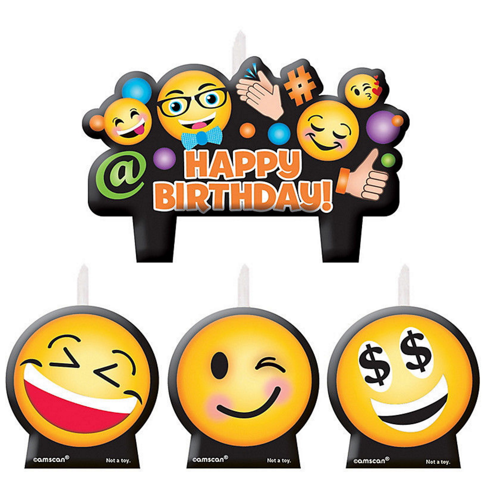 LOL Emoji Candles (Set of 4)
