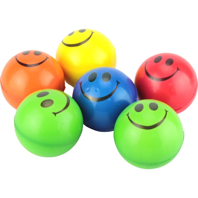 Squishy Ball Smiley Face Squeeze Ball Smiley Face Yellow Sensory