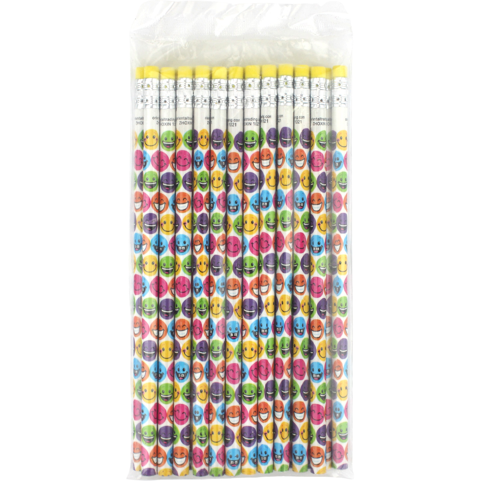 Smiley Face Pencils (Pack of 24)