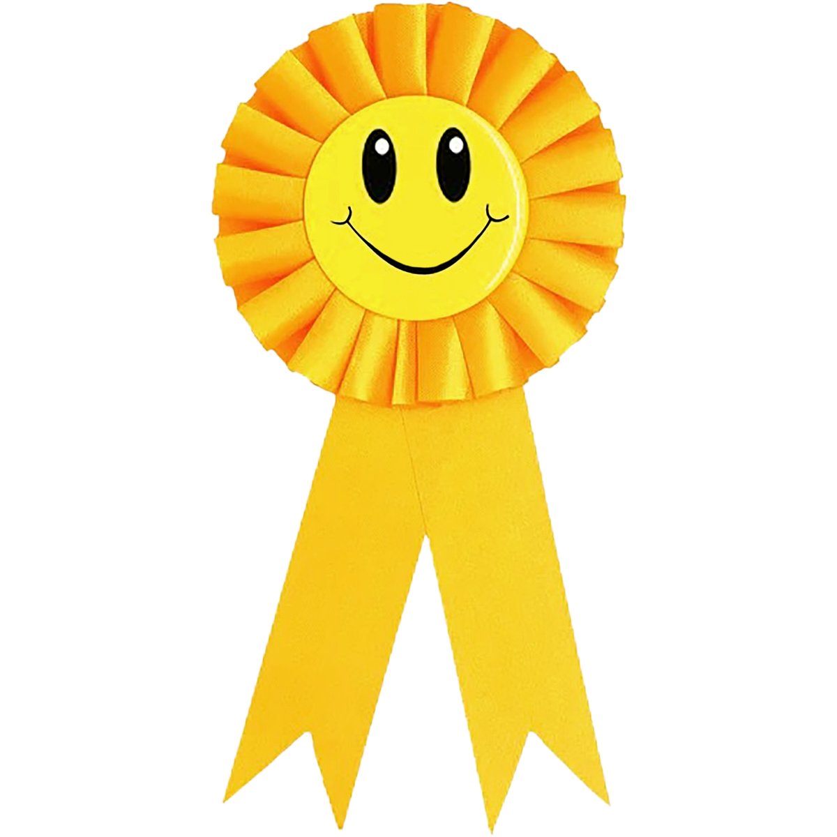 Smiley Face Ribbon Badge | Emoji Party Supplies | Boys and Girls ...
