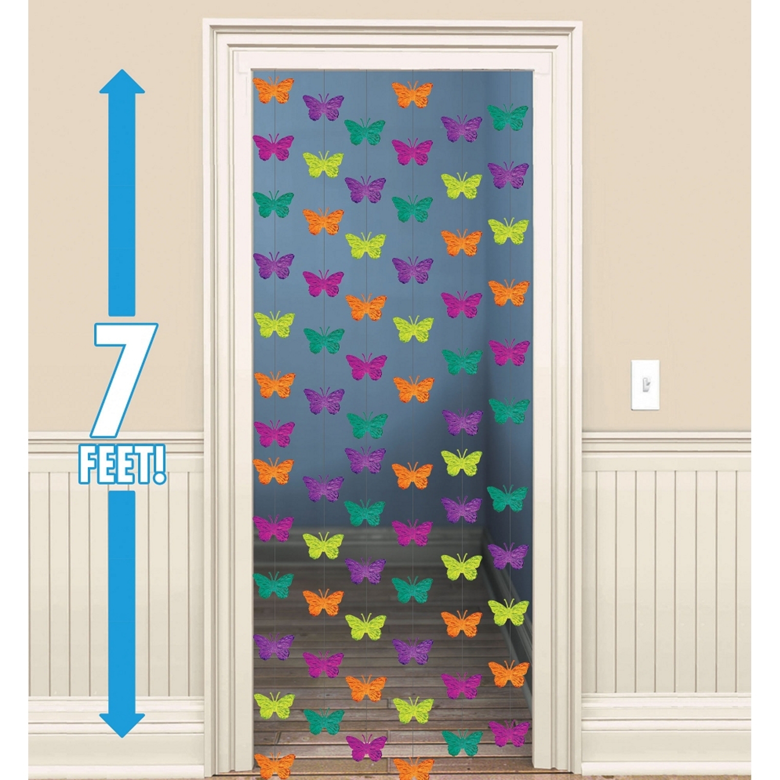 Spring Butterfly String Decorations (Pack of 6)