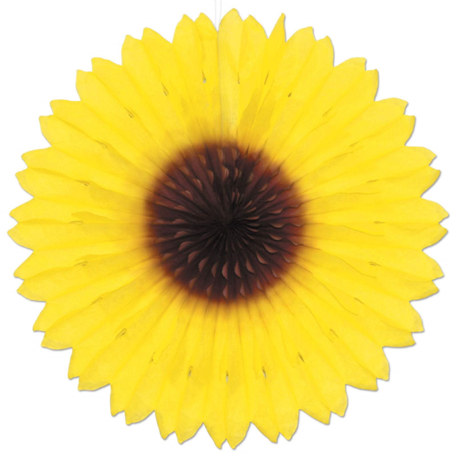 Sunflower Tissue Fan Decoration
