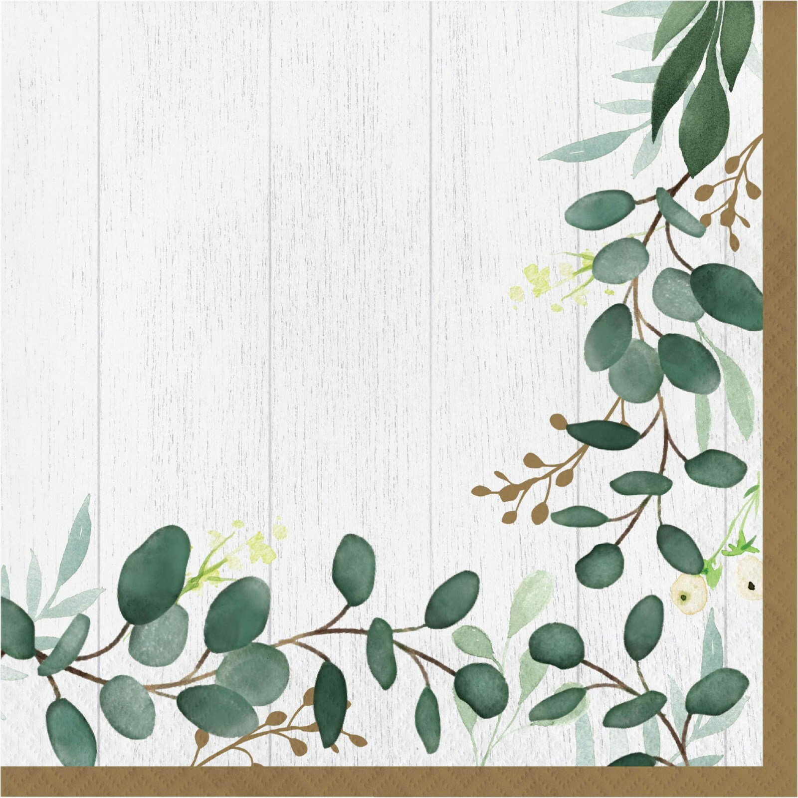 Eucalyptus Greens Large Napkins / Serviettes (Pack of 16)