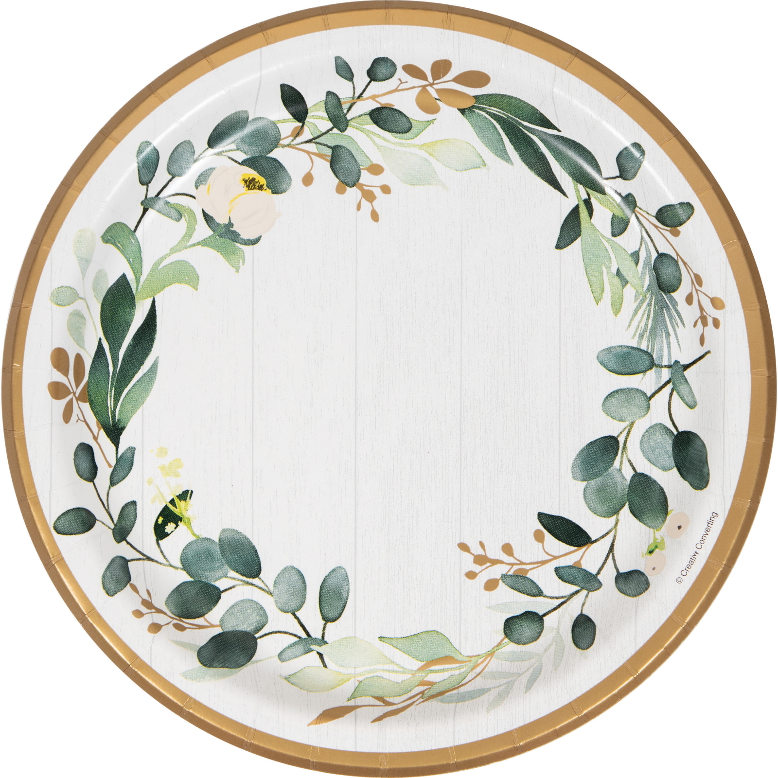 Eucalyptus Greens Large Paper Plates (Pack of 8)