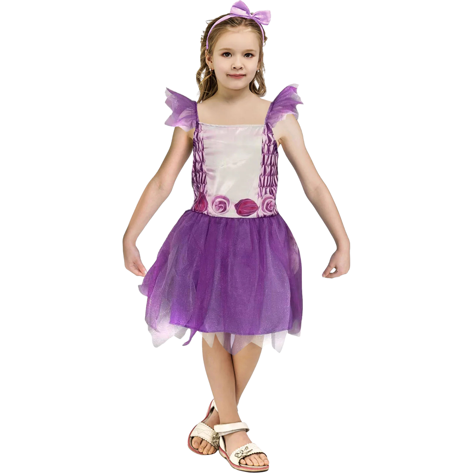 Purple Fairy Dress Girls Costume