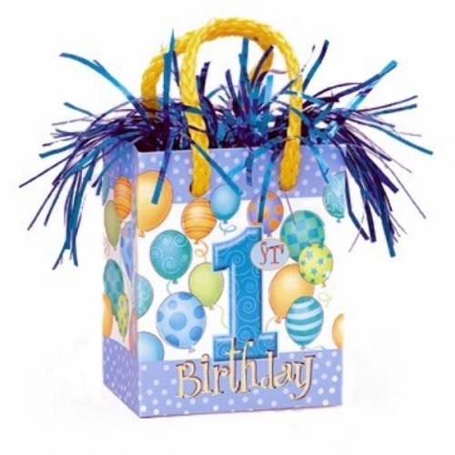 Boys 1st Birthday Balloon Weight